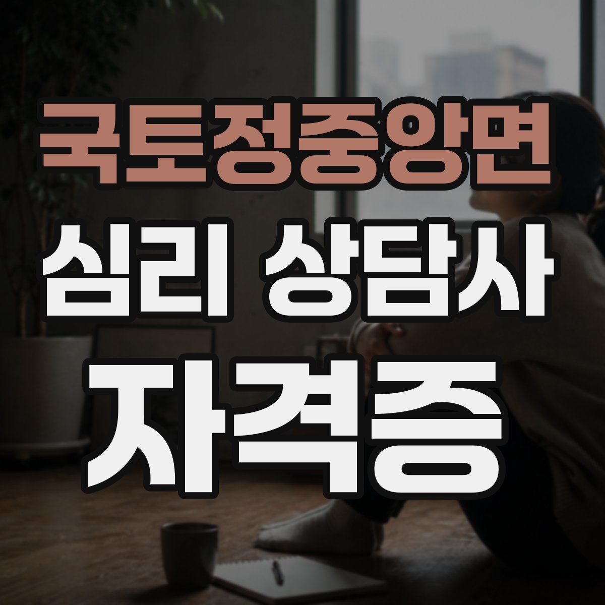 국토정중앙면 심리 상담사 자격증