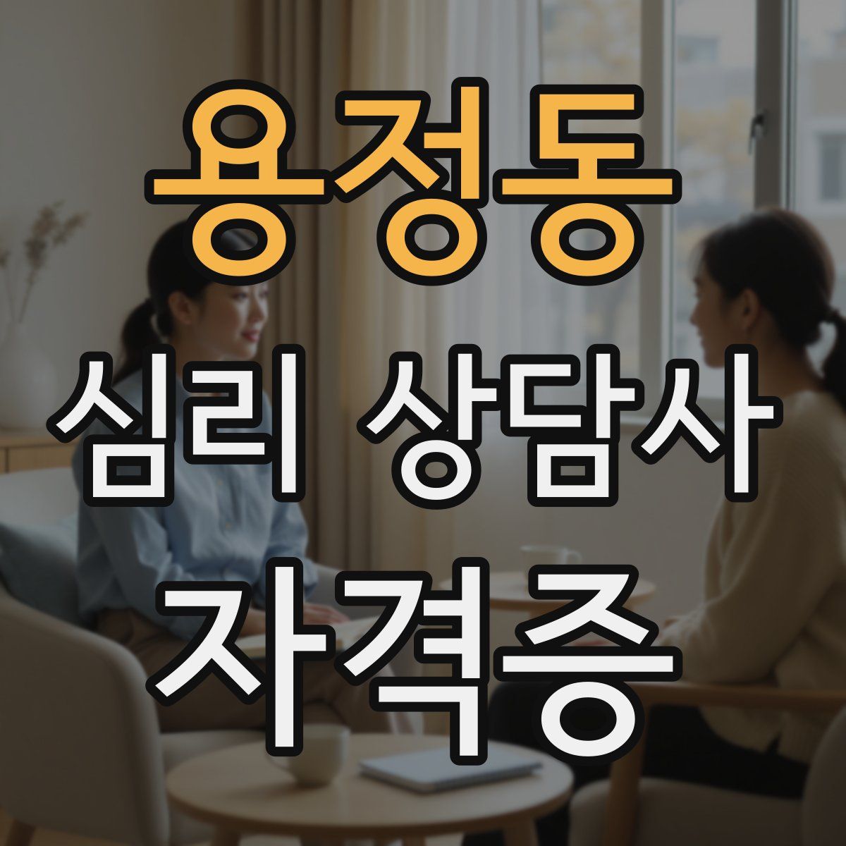 용정동 심리 상담사 자격증
