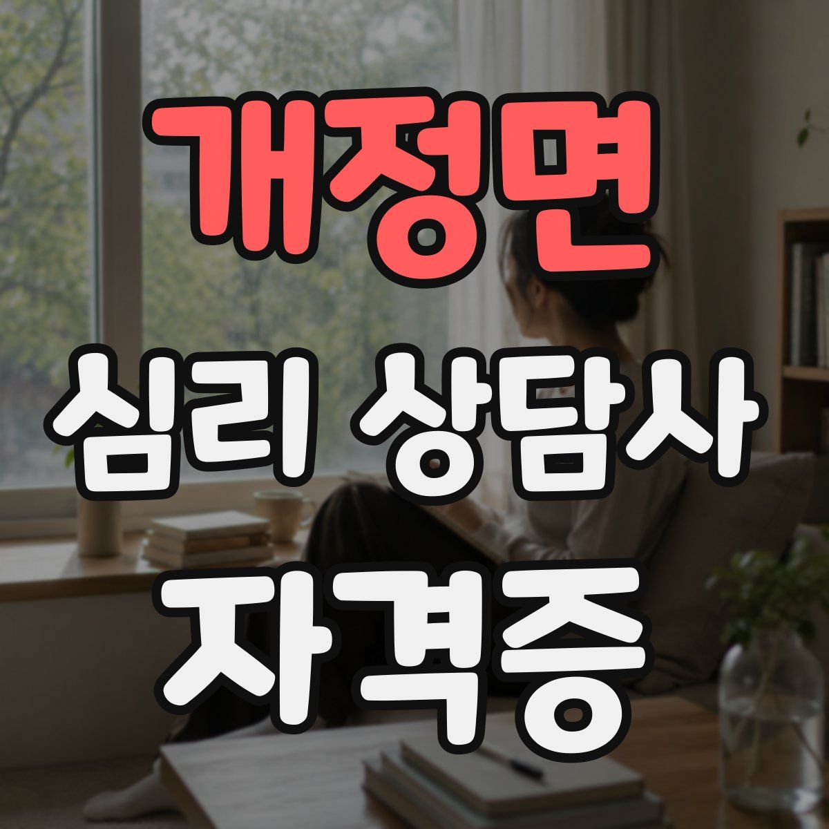 개정면 심리 상담사 자격증