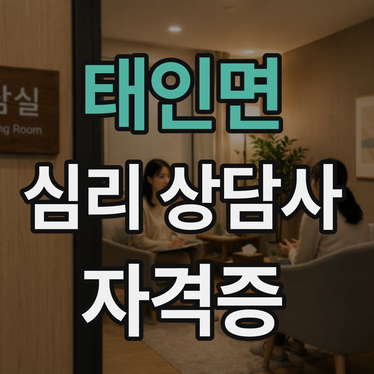 태인면 심리 상담사 자격증