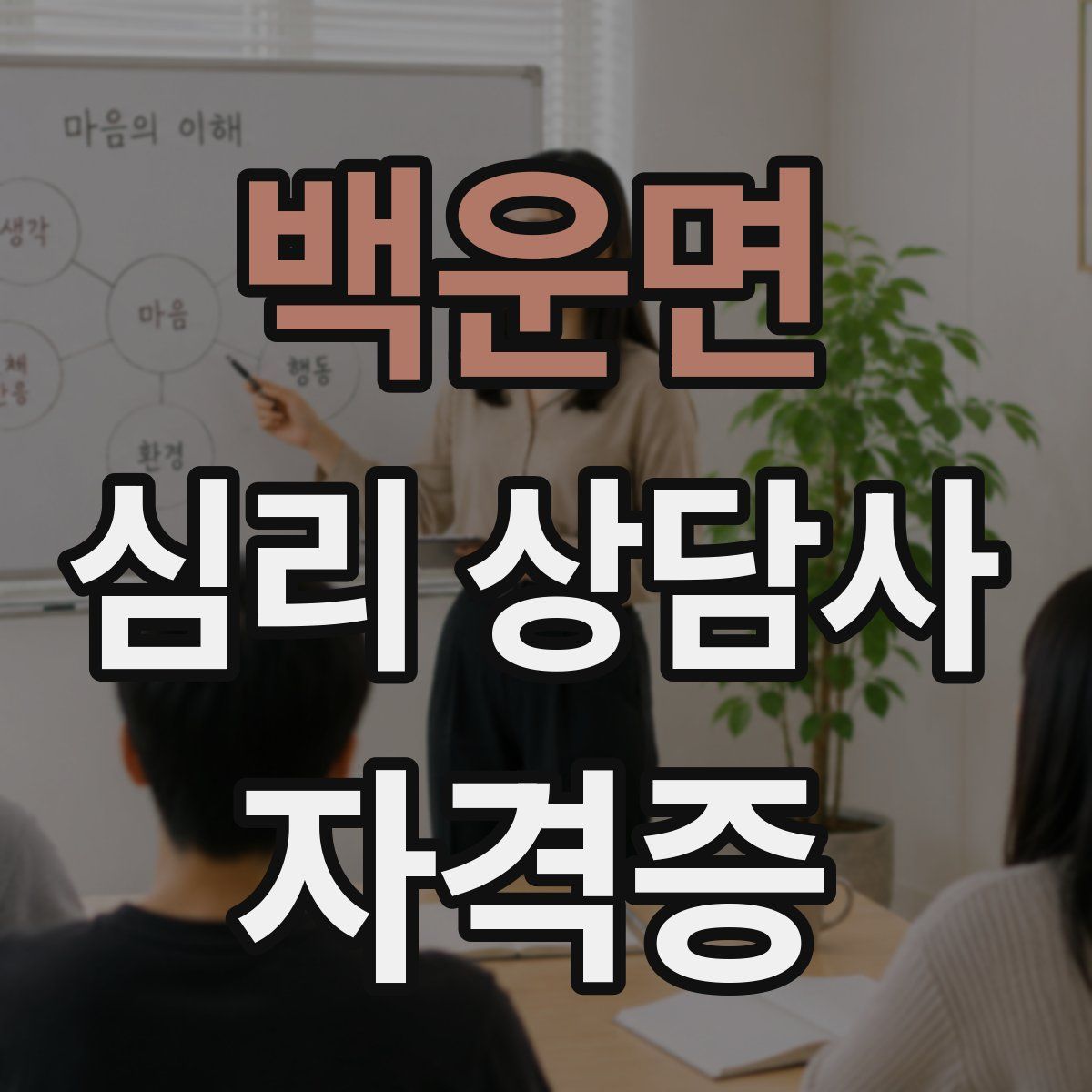 백운면 심리 상담사 자격증