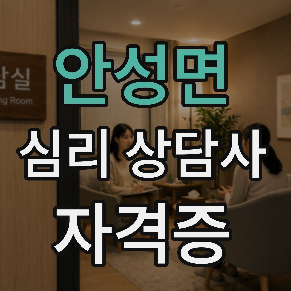 안성면 심리 상담사 자격증