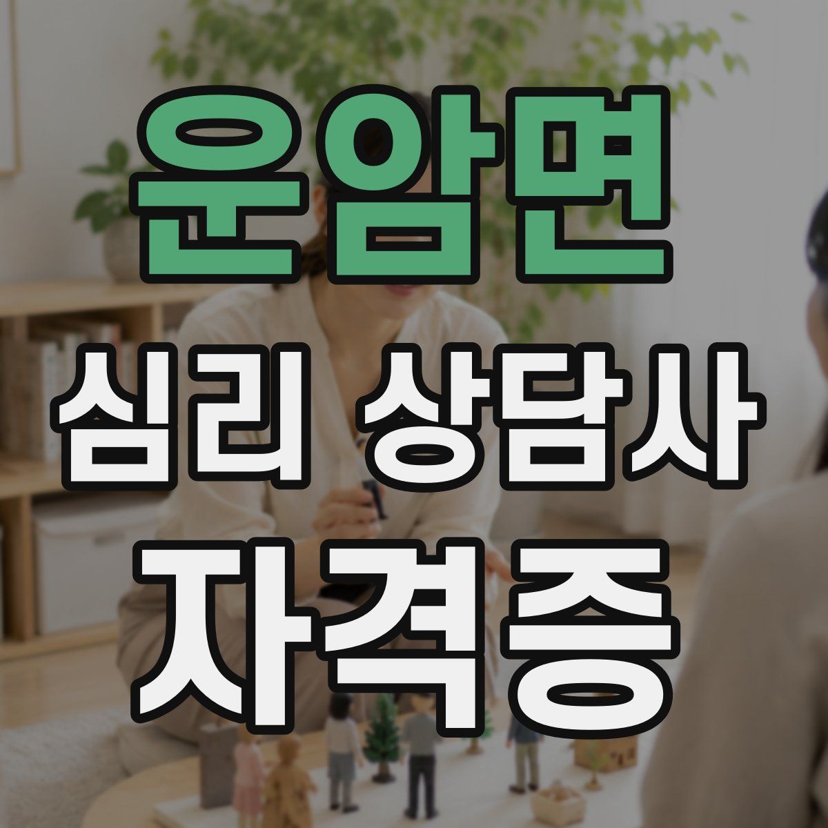 운암면 심리 상담사 자격증