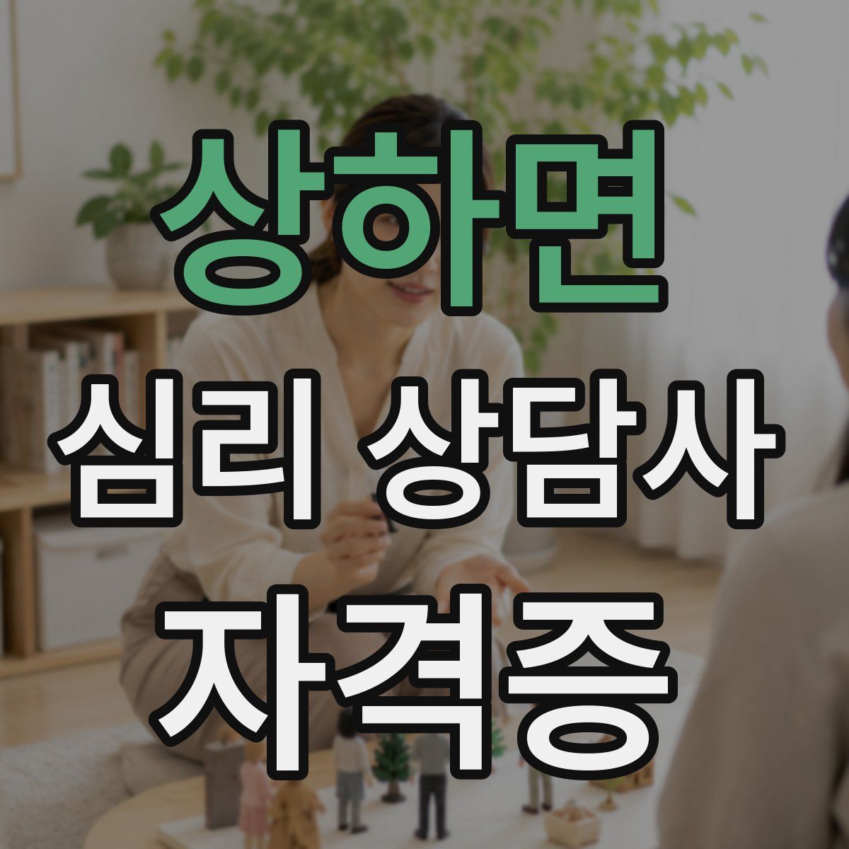 상하면 심리 상담사 자격증