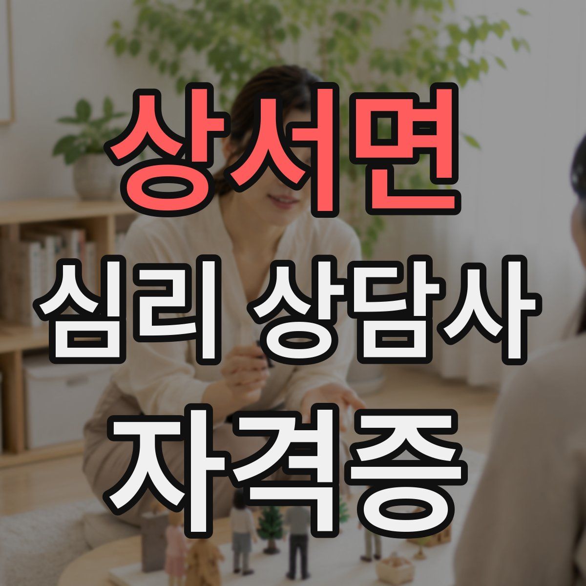 상서면 심리 상담사 자격증