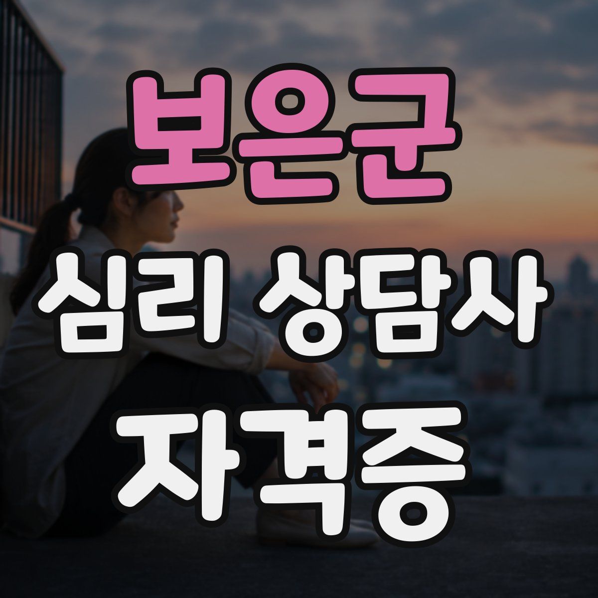 보은군 심리 상담사 자격증