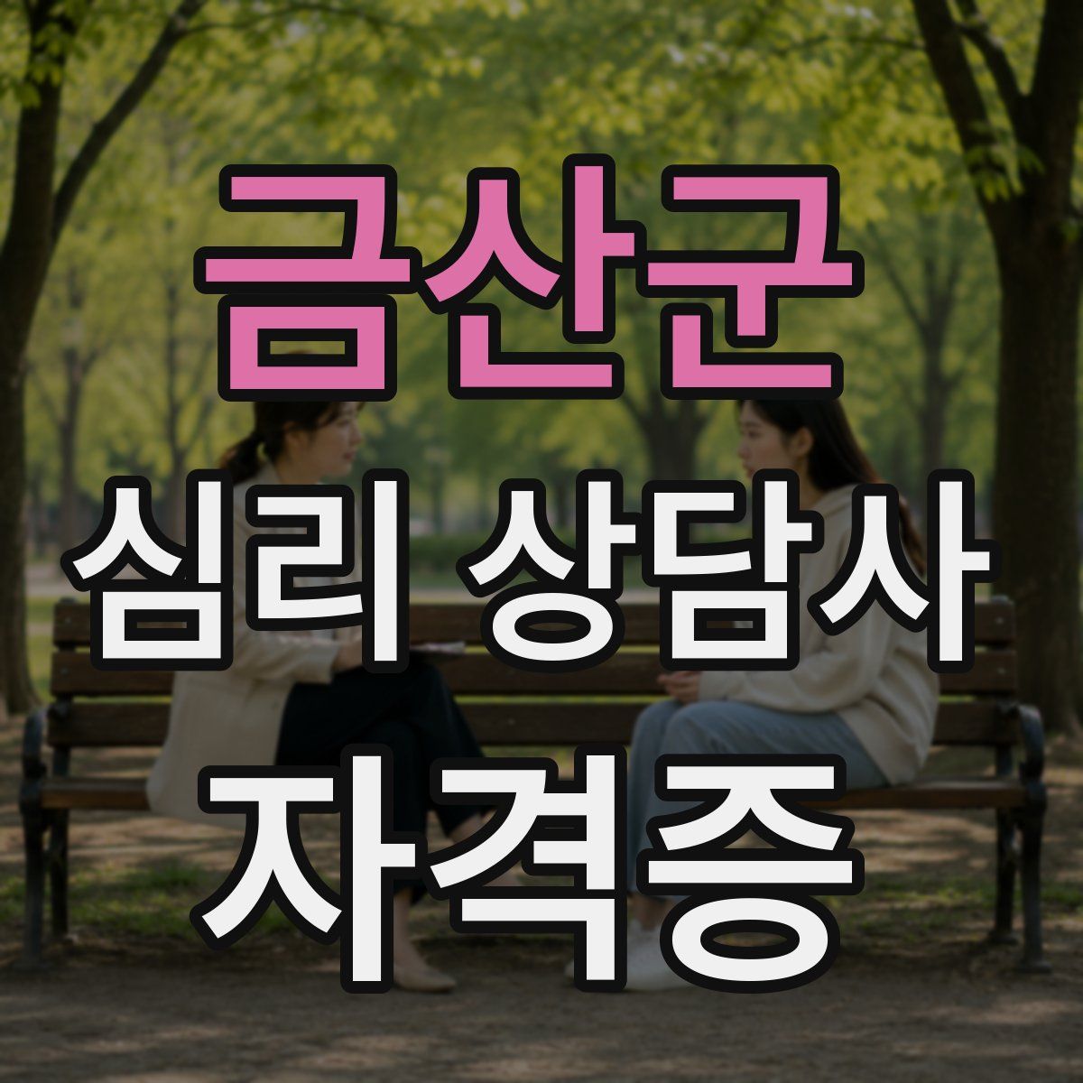 금산군 심리 상담사 자격증