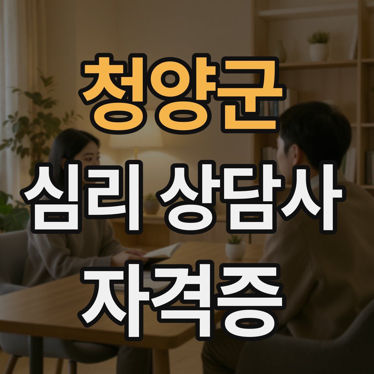 청양군 심리 상담사 자격증