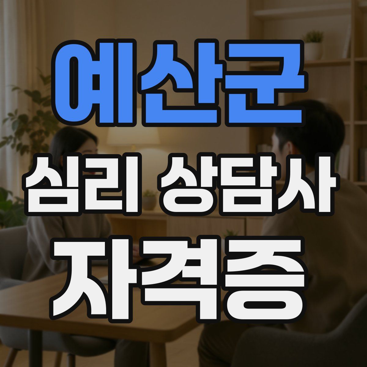 예산군 심리 상담사 자격증