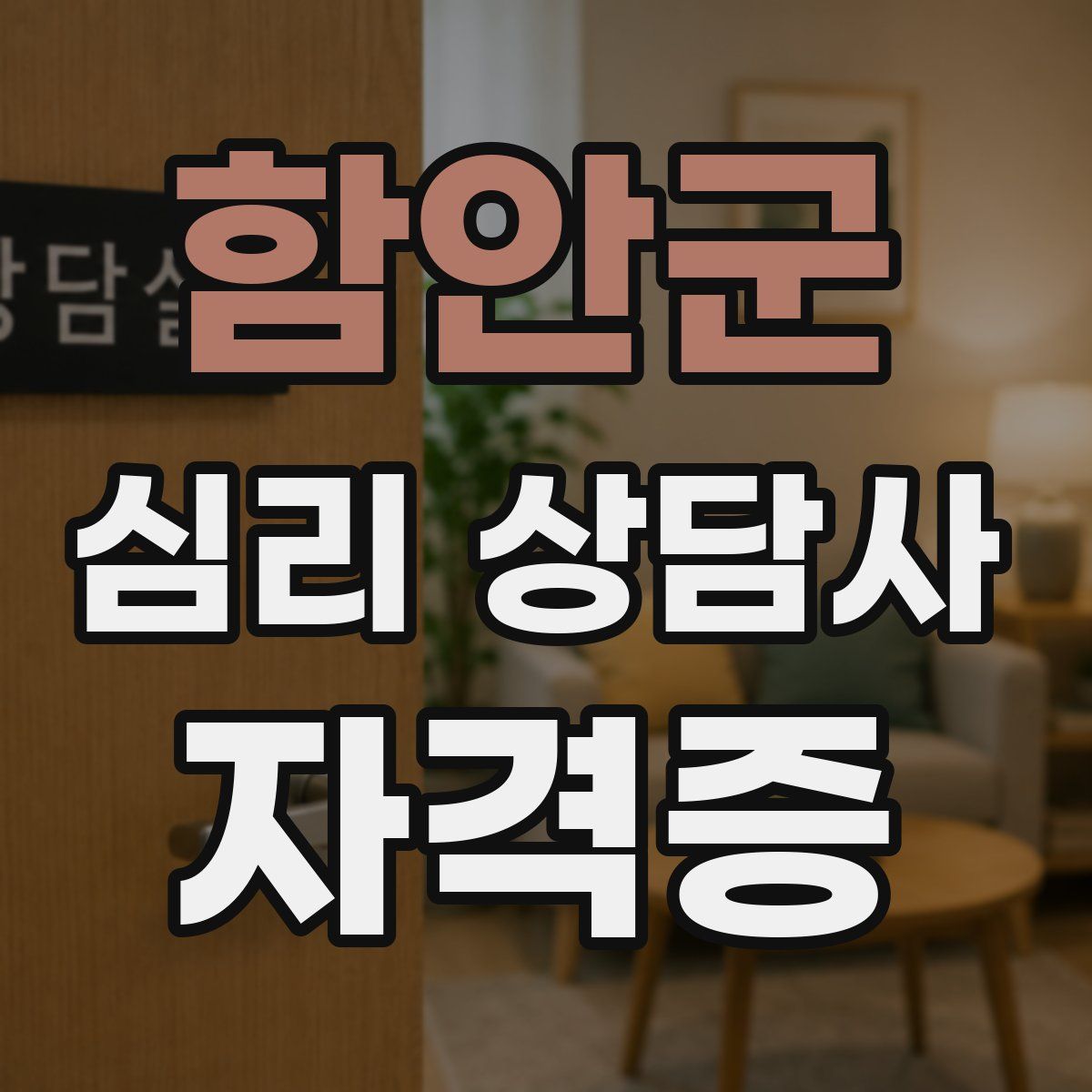 함안군 심리 상담사 자격증