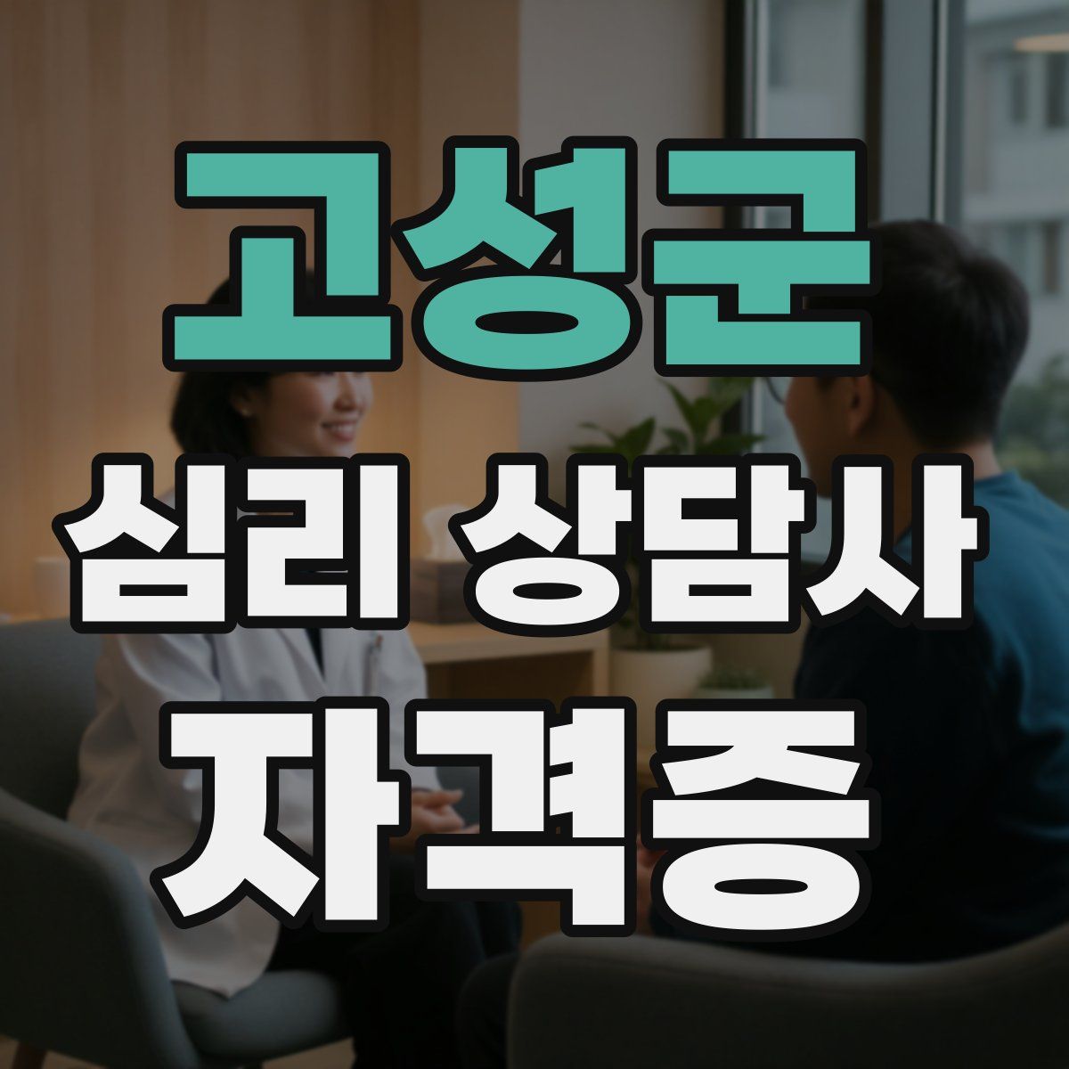 고성군 심리 상담사 자격증