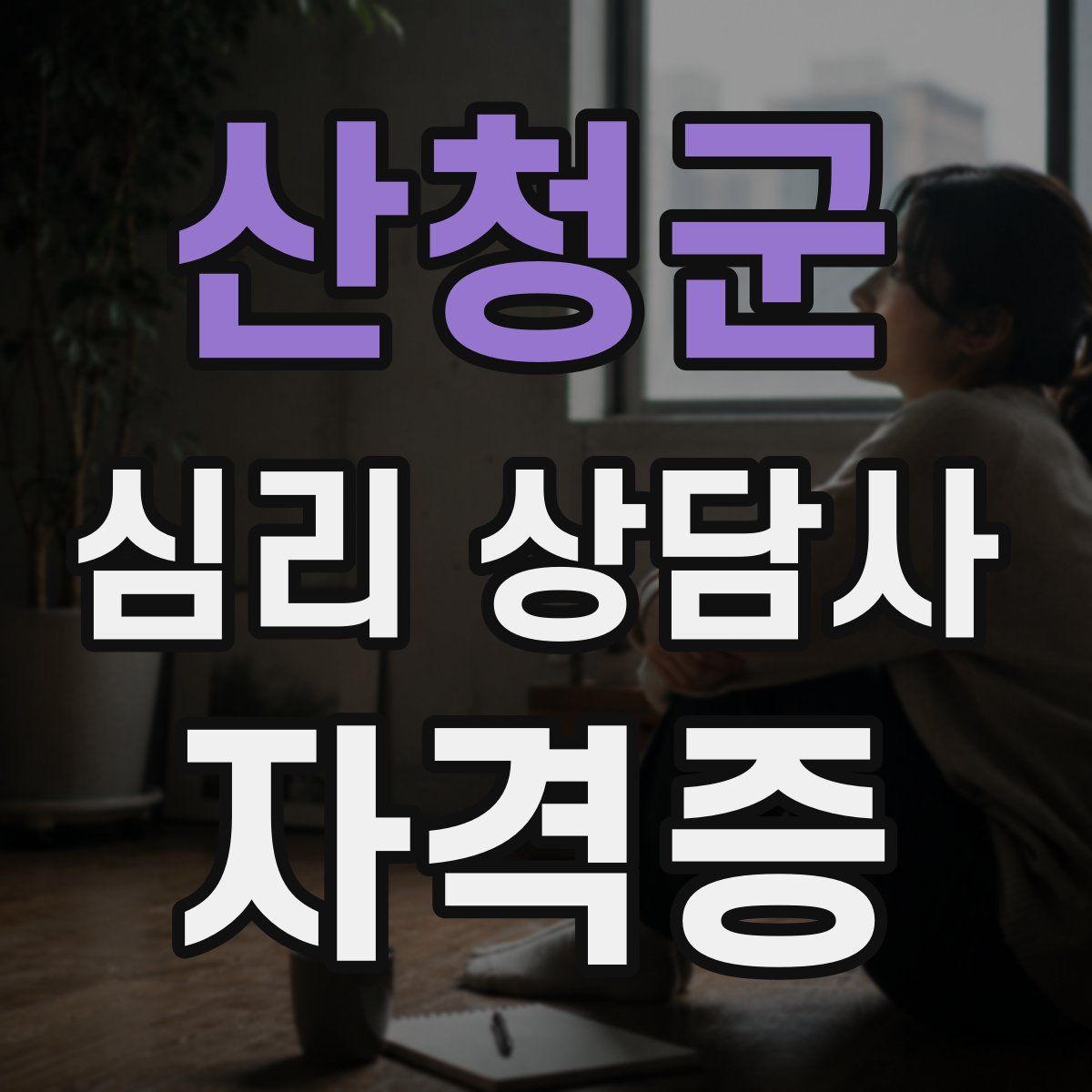 산청군 심리 상담사 자격증