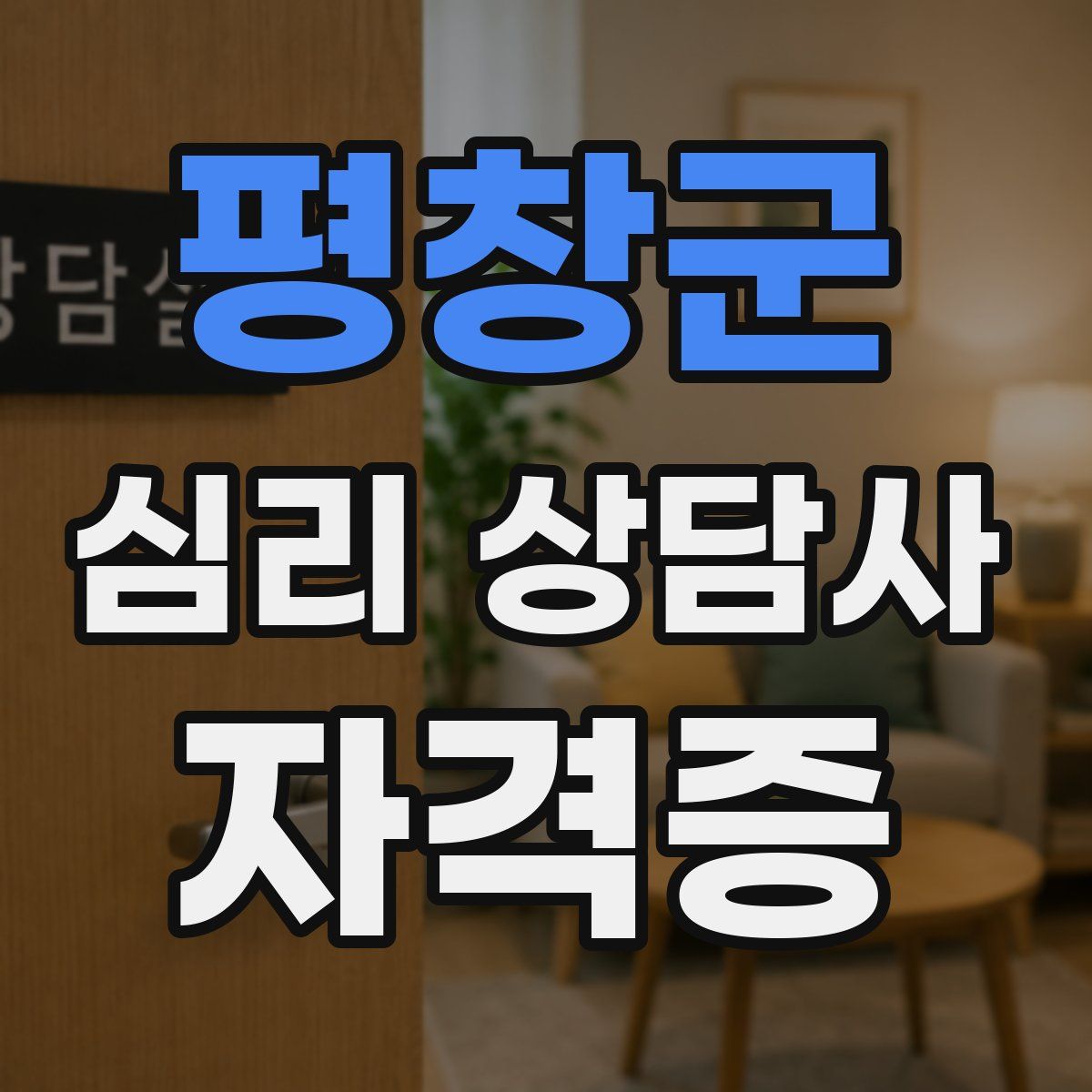 평창군 심리 상담사 자격증