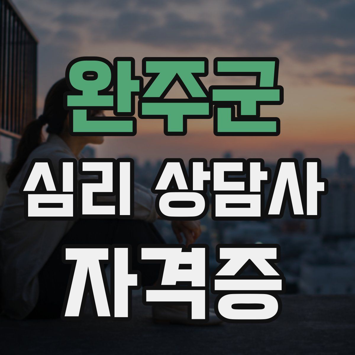 완주군 심리 상담사 자격증