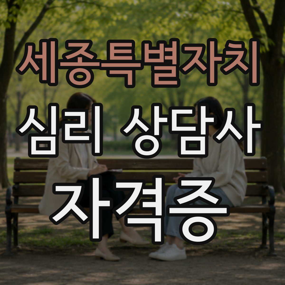 세종특별자치 심리 상담사 자격증
