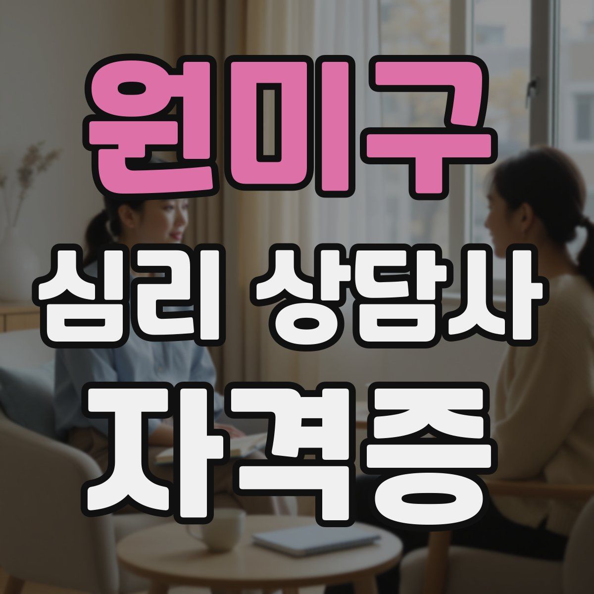 원미구 심리 상담사 자격증