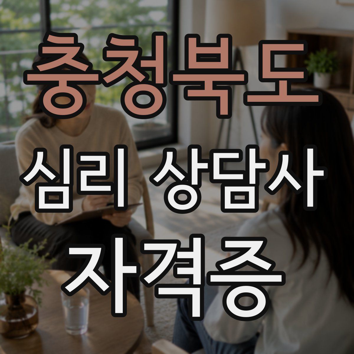 충청북도 심리 상담사 자격증