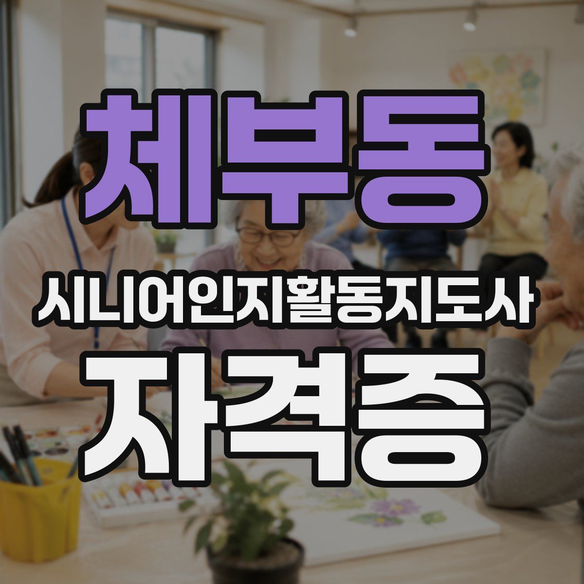체부동 시니어인지활동지도사 자격증
