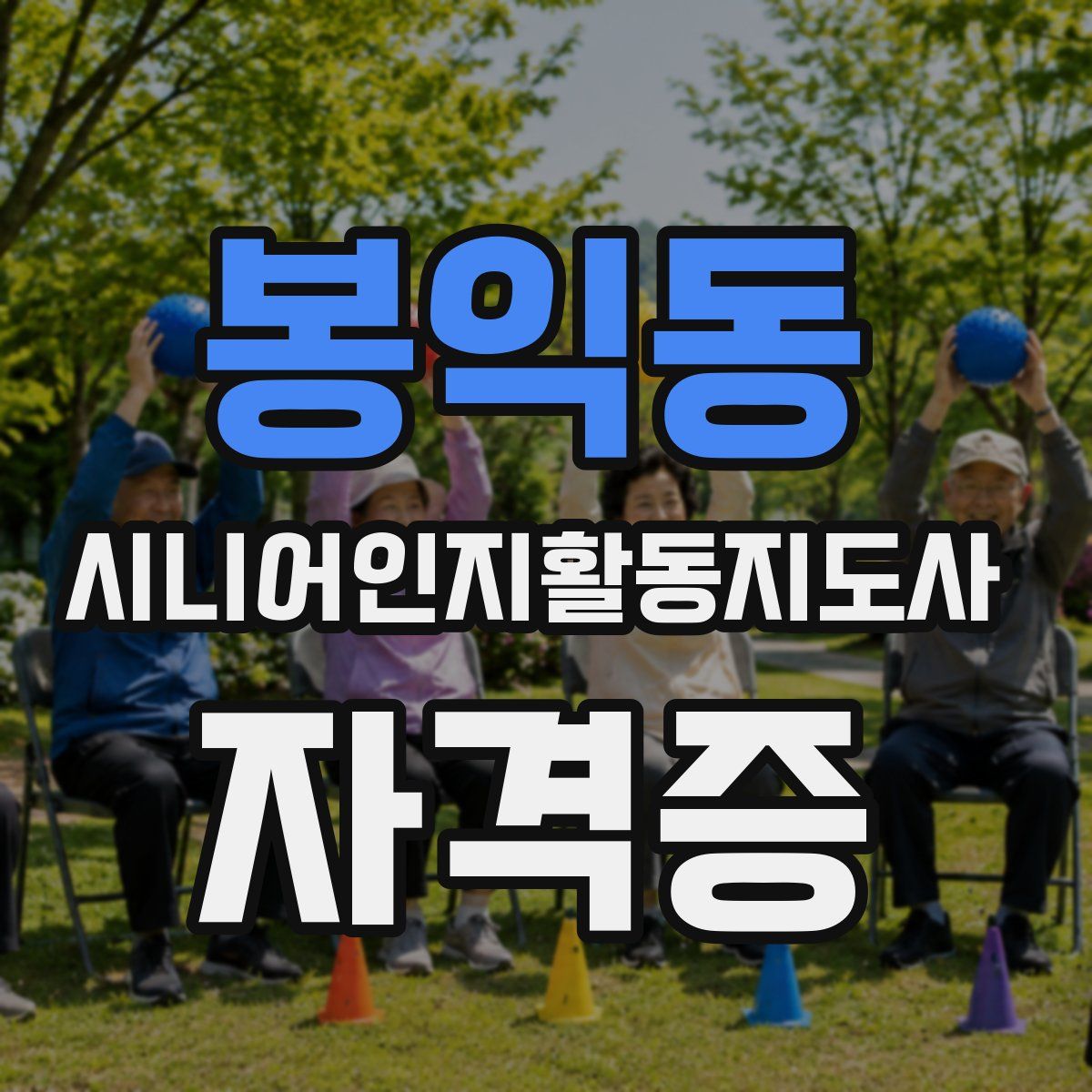 봉익동 시니어인지활동지도사 자격증