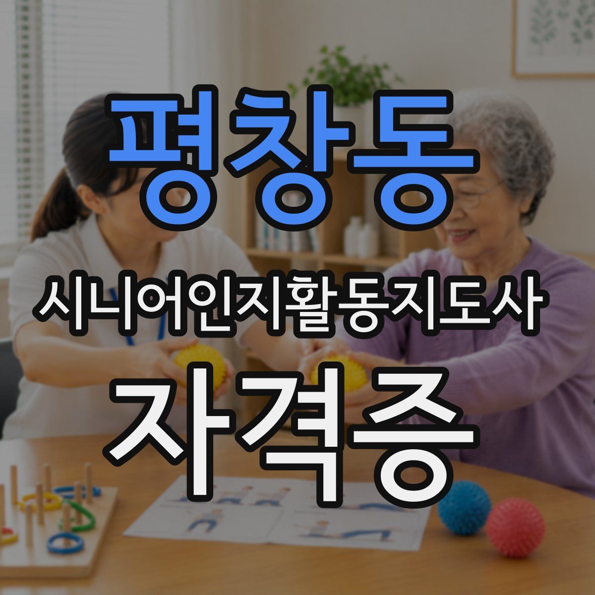 평창동 시니어인지활동지도사 자격증