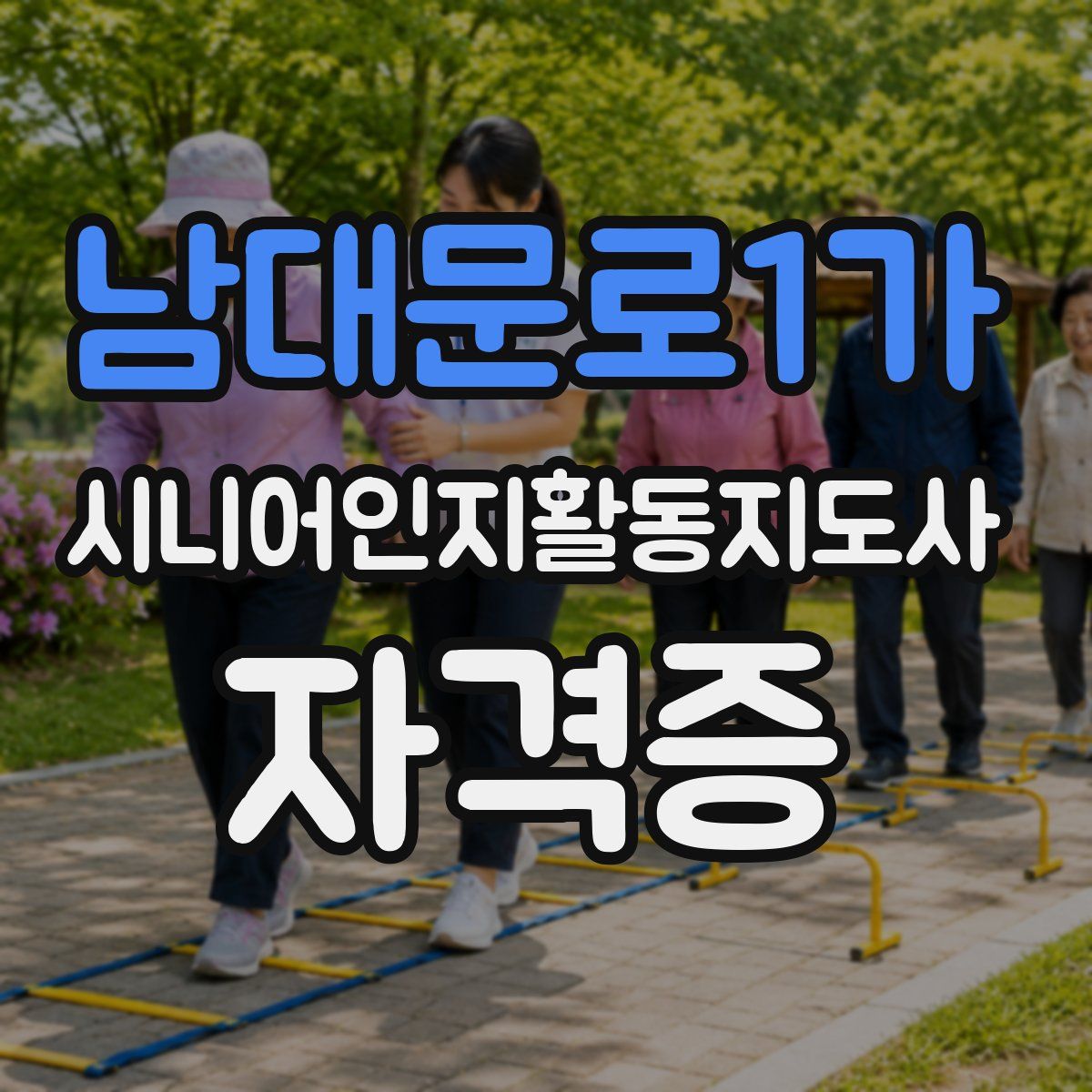남대문로1가 시니어인지활동지도사 자격증