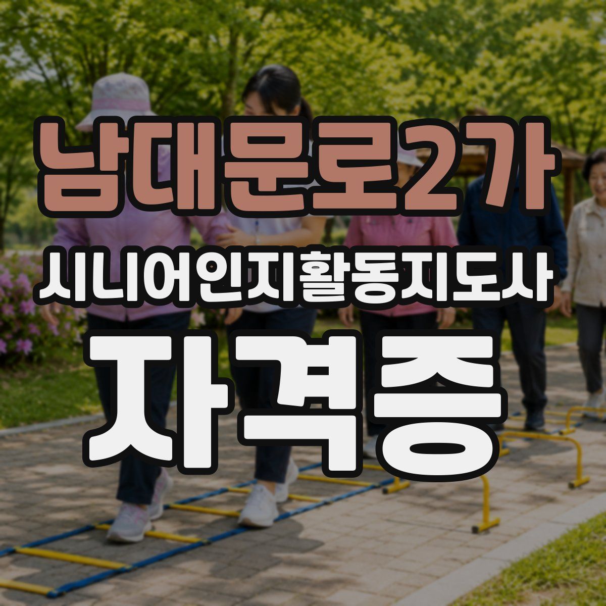 남대문로2가 시니어인지활동지도사 자격증