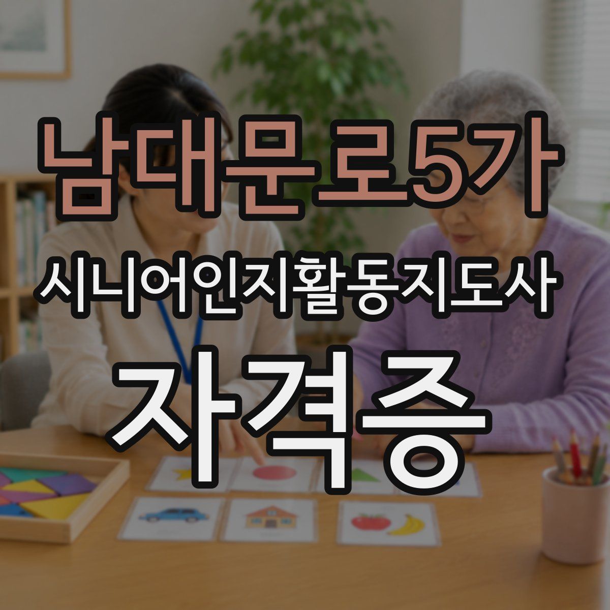 남대문로5가 시니어인지활동지도사 자격증