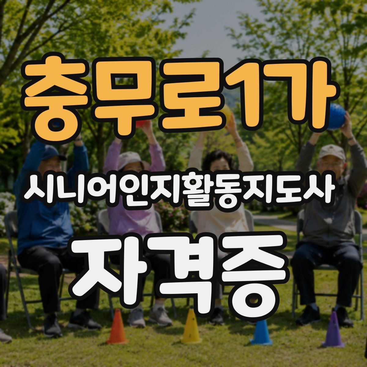충무로1가 시니어인지활동지도사 자격증