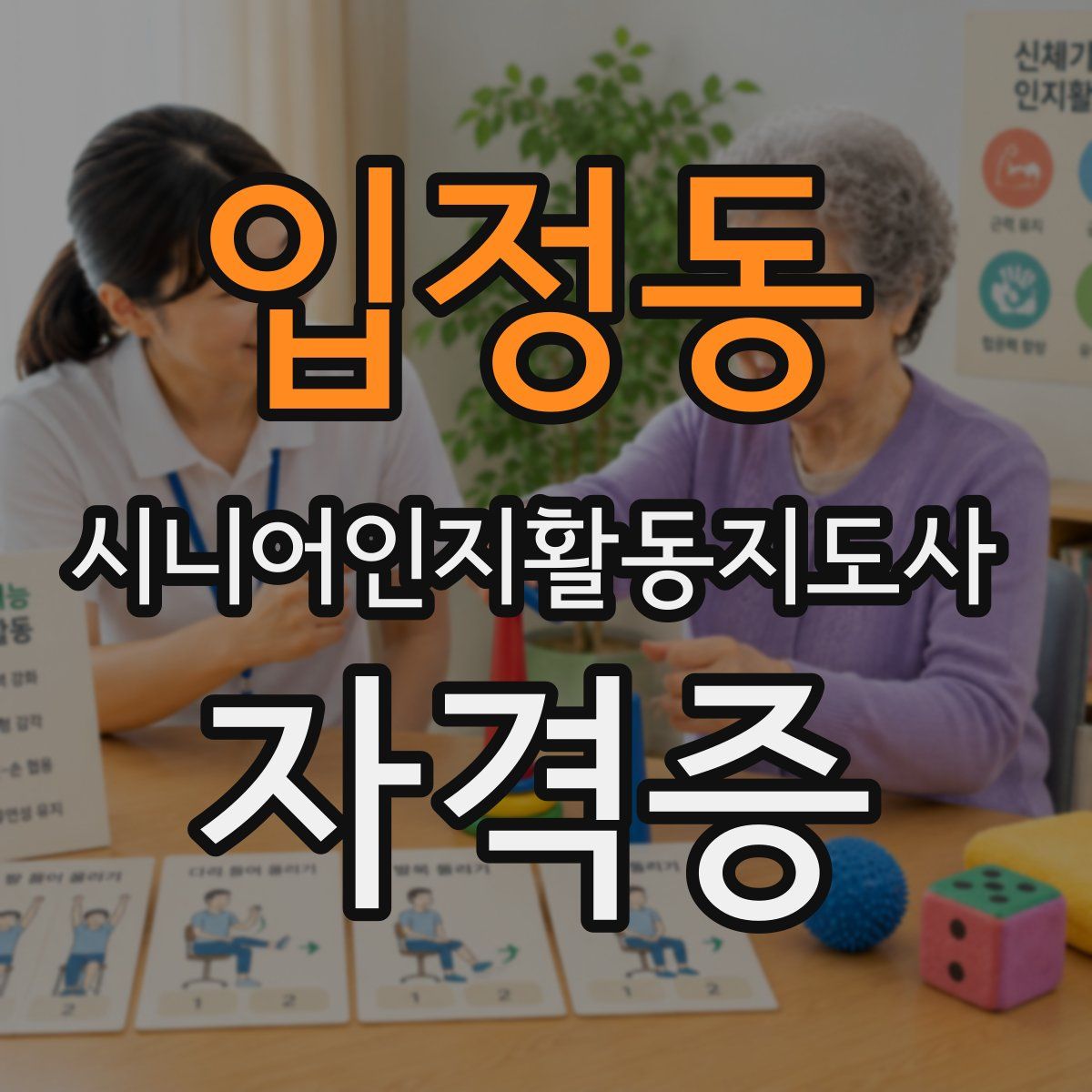 입정동 시니어인지활동지도사 자격증