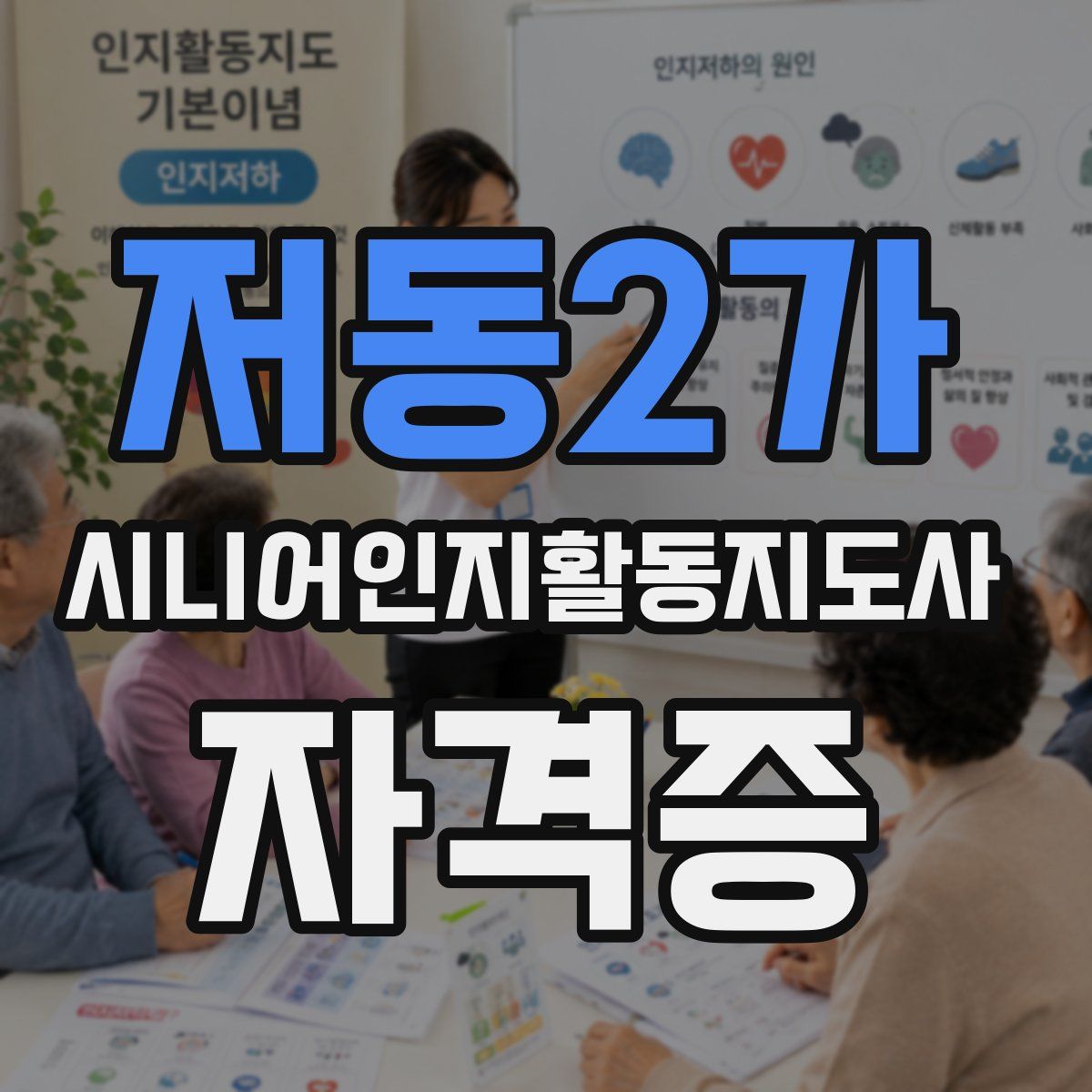 저동2가 시니어인지활동지도사 자격증