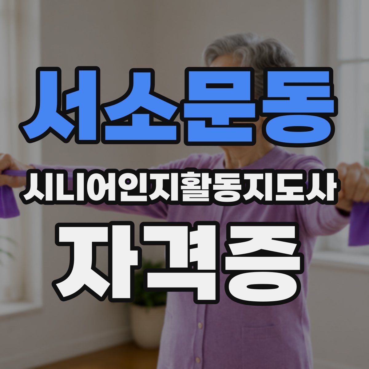 서소문동 시니어인지활동지도사 자격증