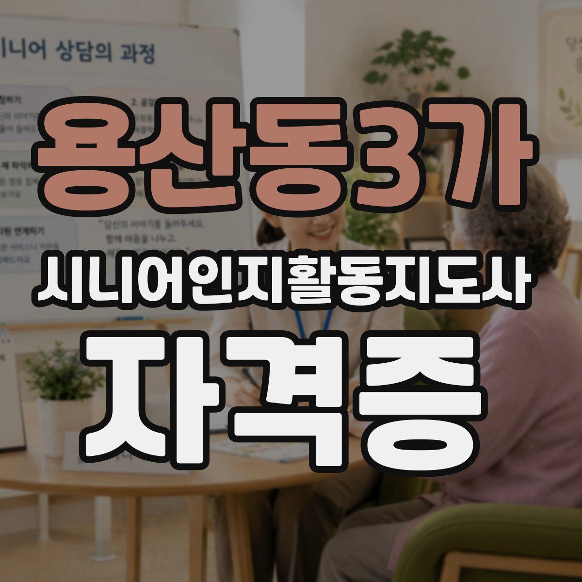 용산동3가 시니어인지활동지도사 자격증