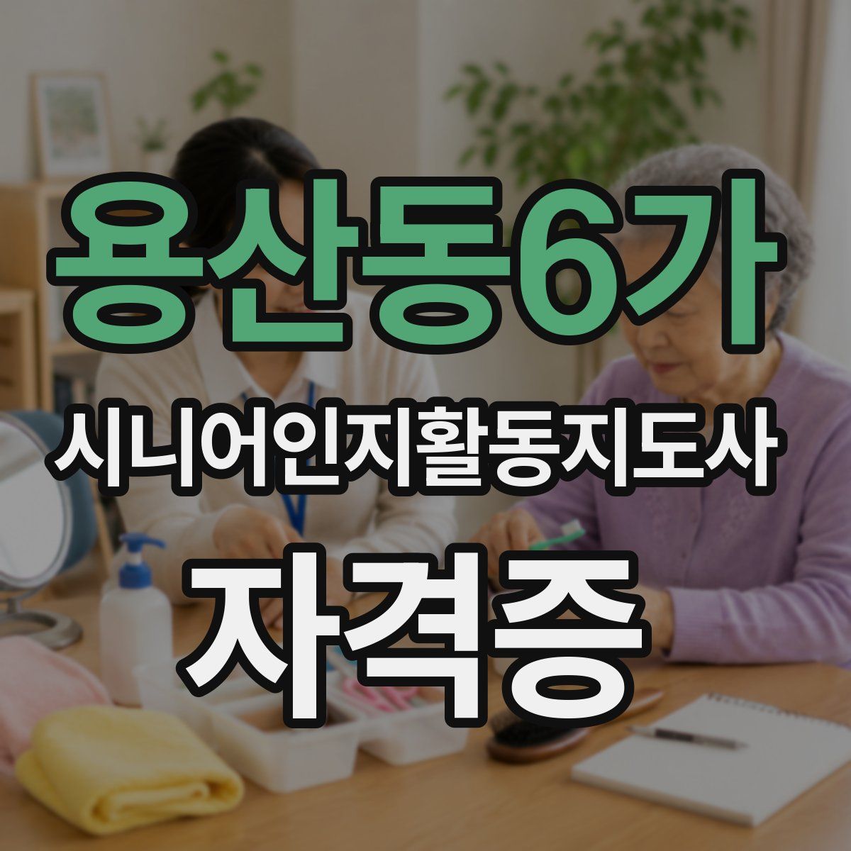 용산동6가 시니어인지활동지도사 자격증