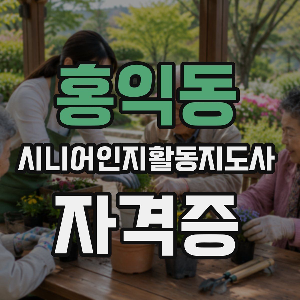 홍익동 시니어인지활동지도사 자격증