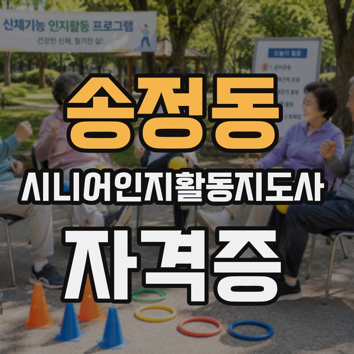 송정동 시니어인지활동지도사 자격증