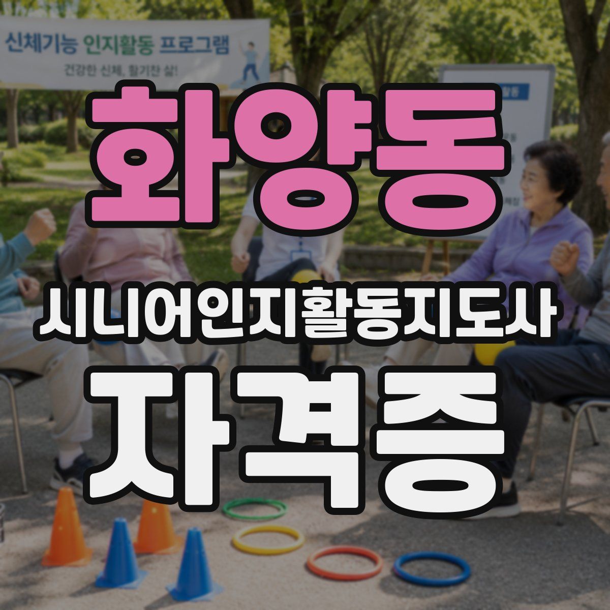 화양동 시니어인지활동지도사 자격증