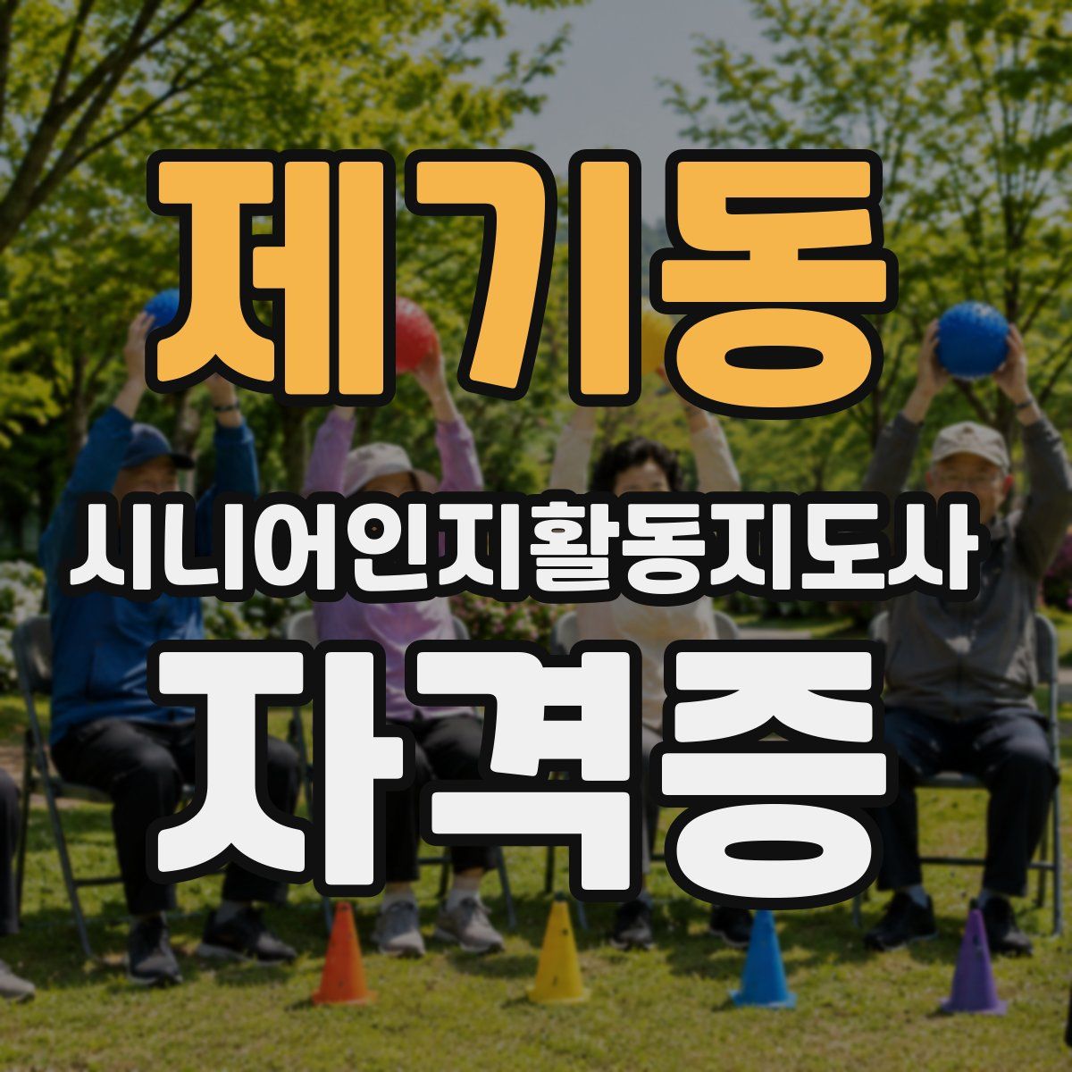 제기동 시니어인지활동지도사 자격증