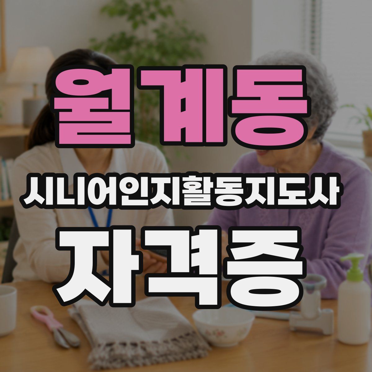월계동 시니어인지활동지도사 자격증