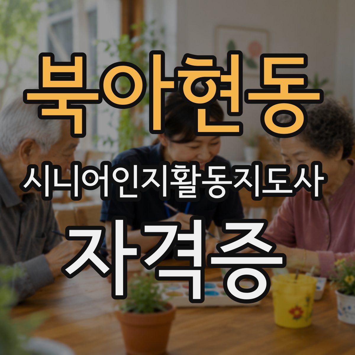 북아현동 시니어인지활동지도사 자격증
