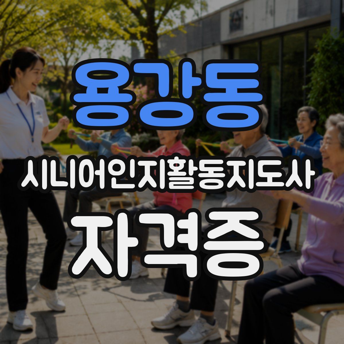 용강동 시니어인지활동지도사 자격증