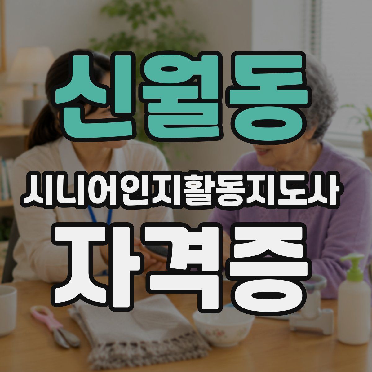 신월동 시니어인지활동지도사 자격증