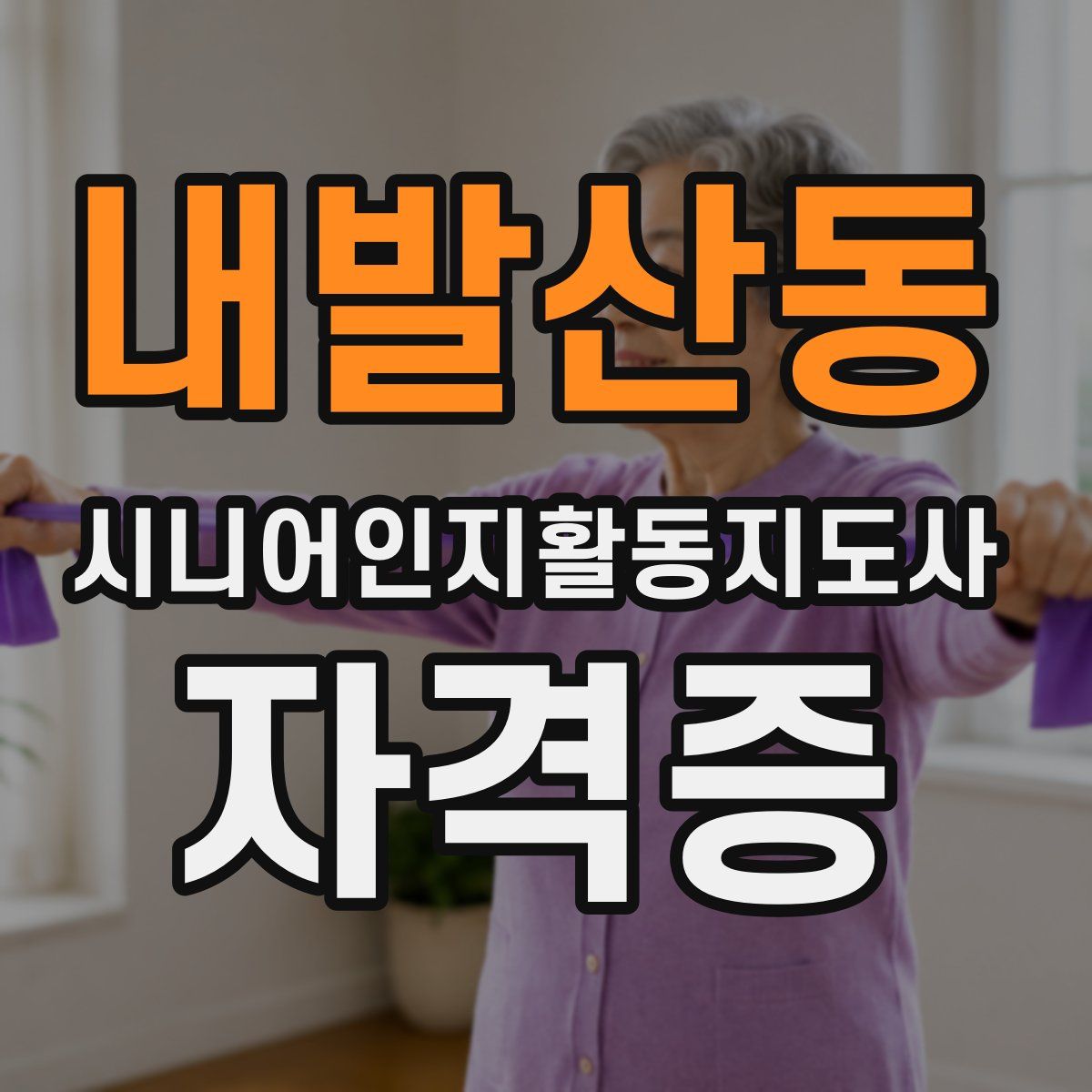 내발산동 시니어인지활동지도사 자격증