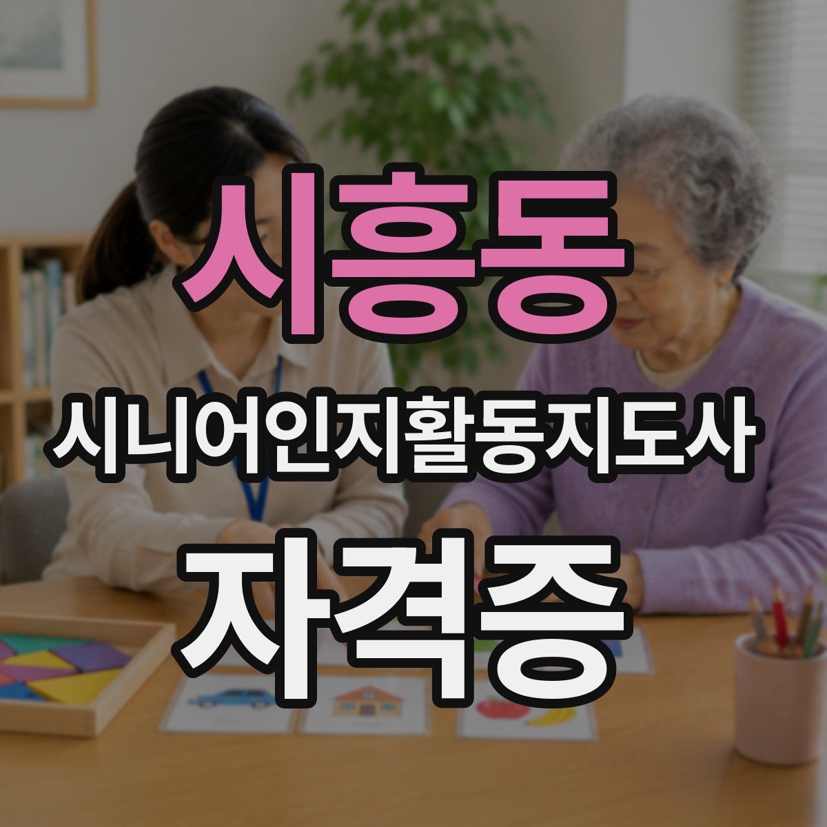 시흥동 시니어인지활동지도사 자격증