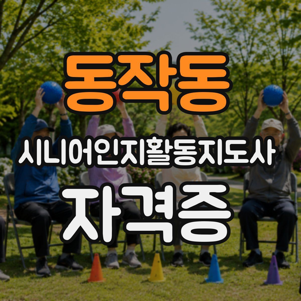 동작동 시니어인지활동지도사 자격증
