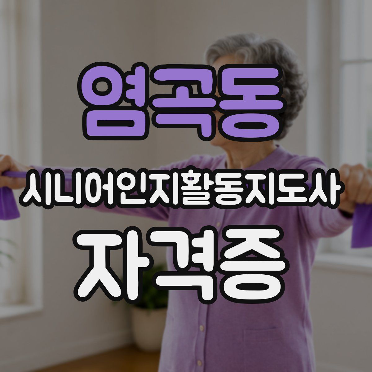 염곡동 시니어인지활동지도사 자격증