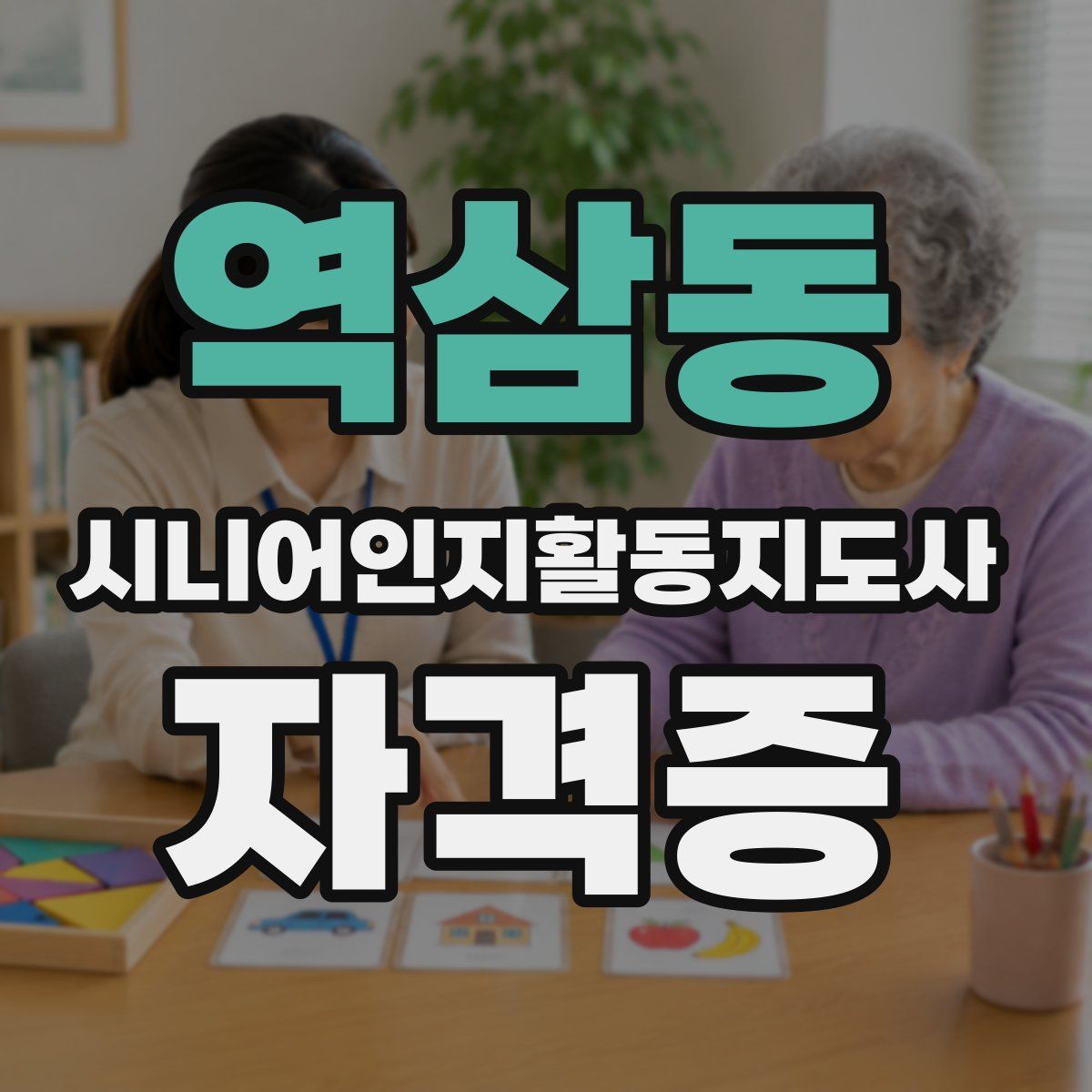 역삼동 시니어인지활동지도사 자격증
