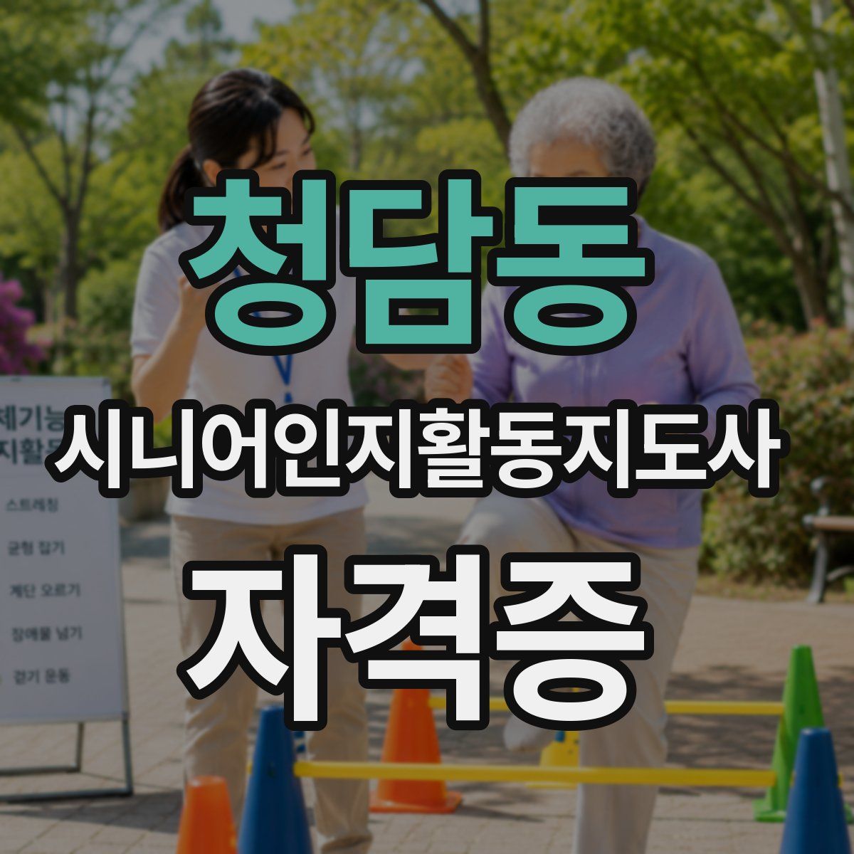 청담동 시니어인지활동지도사 자격증