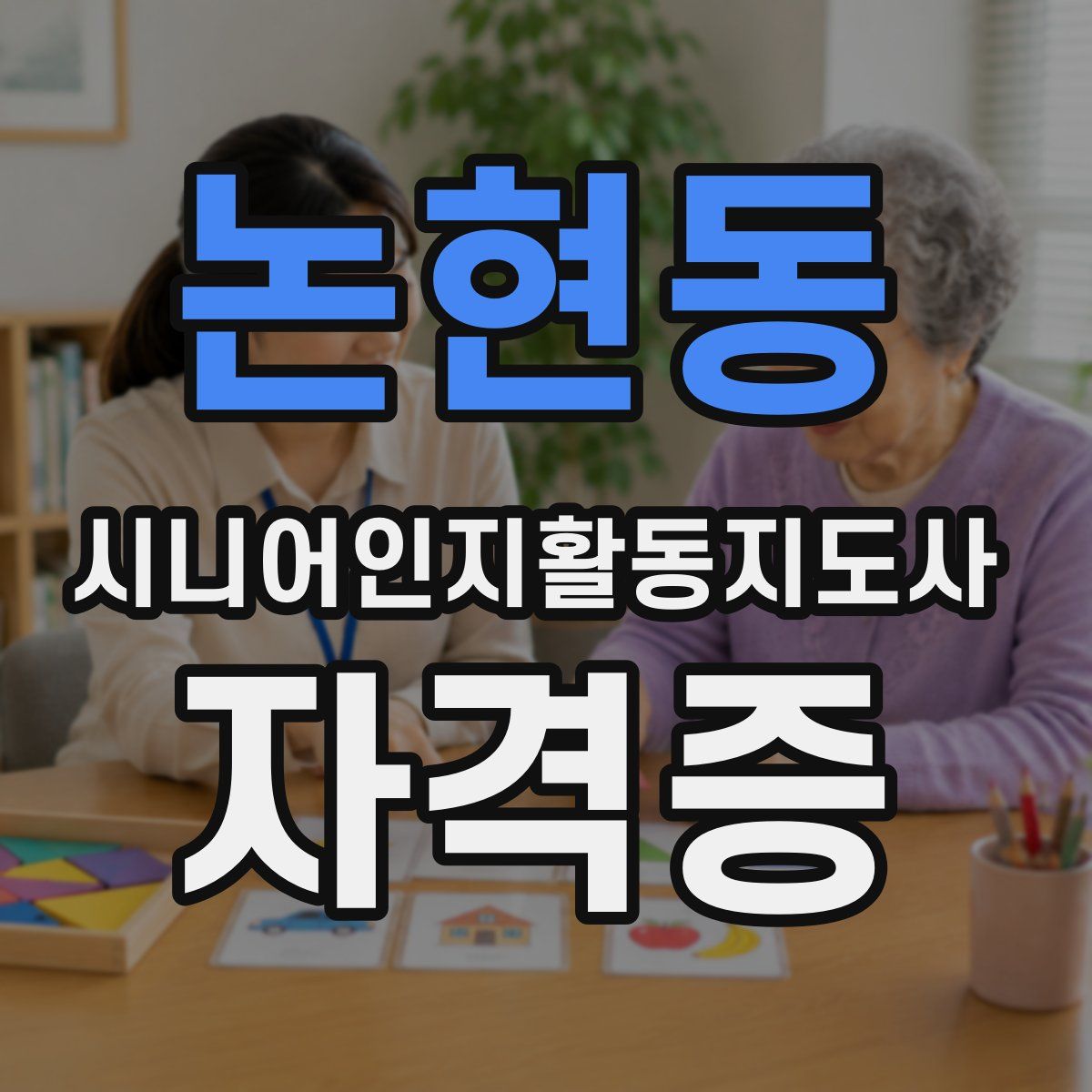 논현동 시니어인지활동지도사 자격증