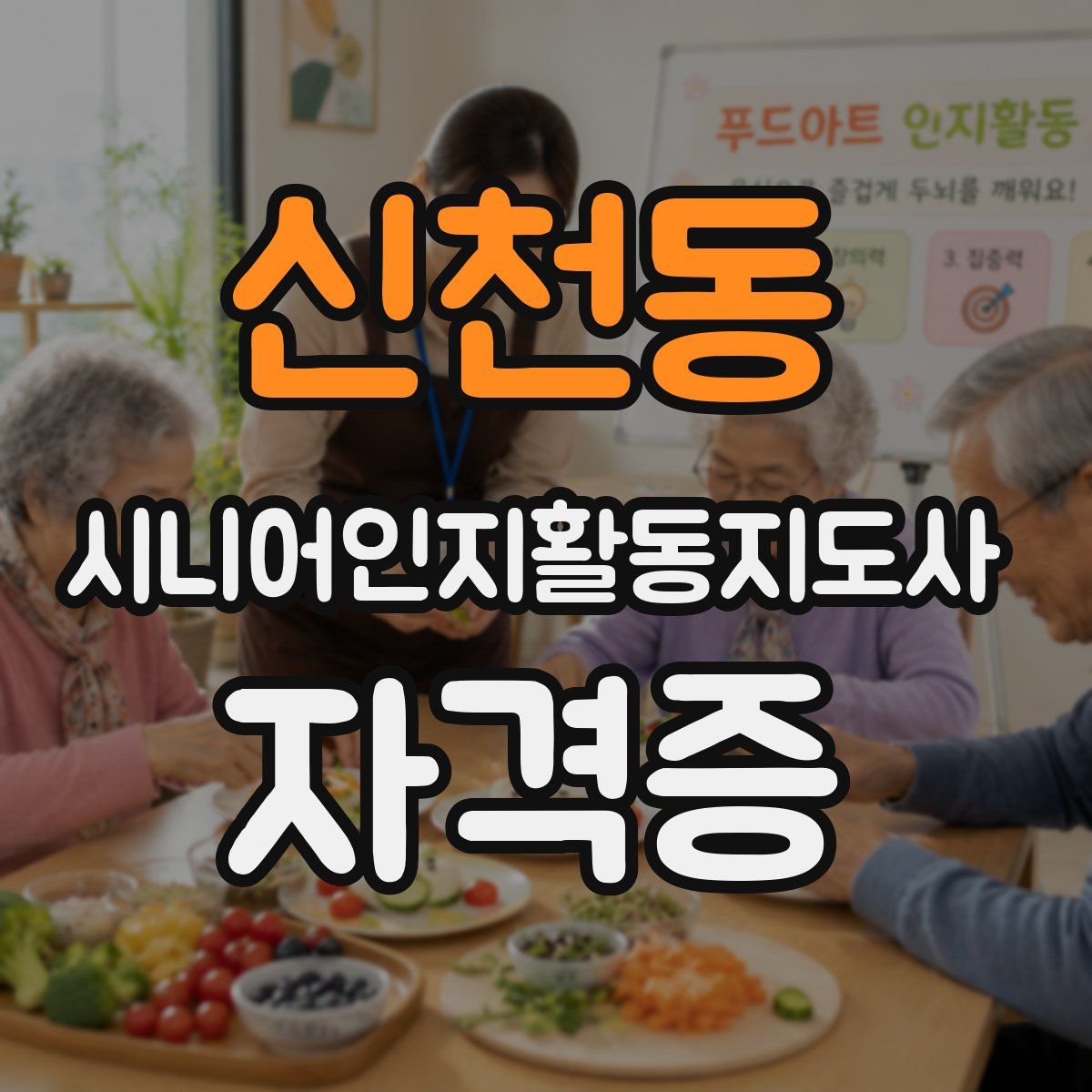 신천동 시니어인지활동지도사 자격증