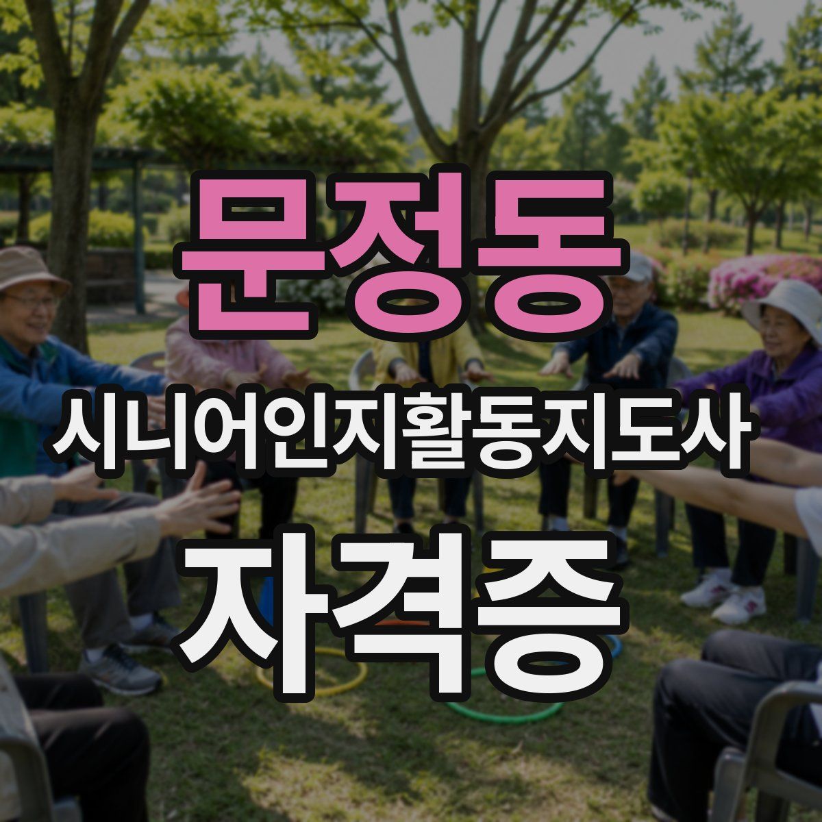 문정동 시니어인지활동지도사 자격증